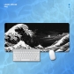 Eco-friendly Sea Waves Mouse Pad 4mm Thickness for Gaming Keyboard USB Anti-slip Rubber Base Desk Mat